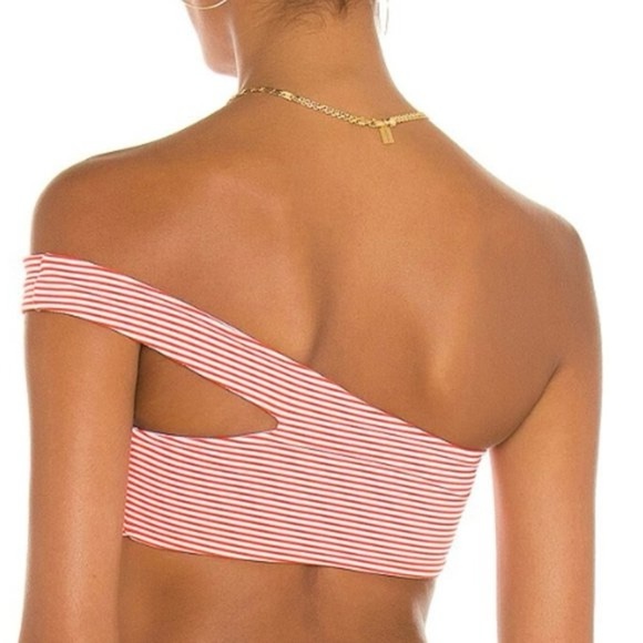 Lovers and Friends Marli Red/White Bikini Top - Picture 4 of 5